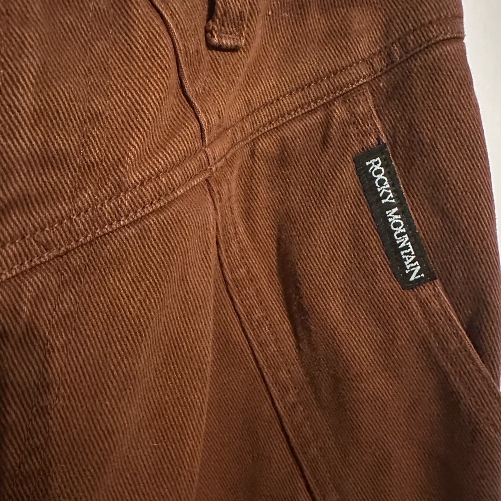 Vintage Rocky Mountain western brown jeans size 7 - Picture 9 of 9